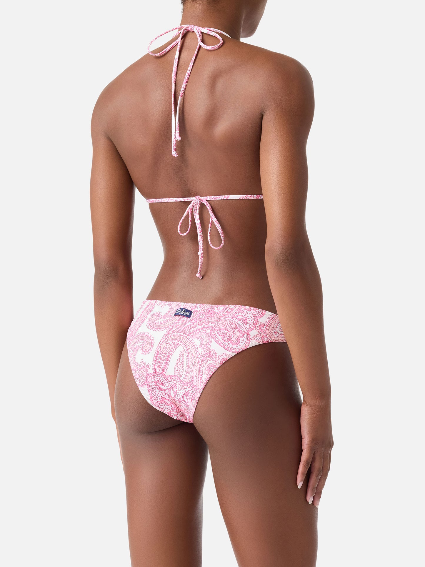 Bikini Leah Lido triangolo stampa paisley rosa