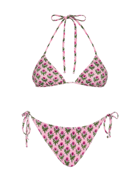 Triangle bikini Leah Virgo with floral print