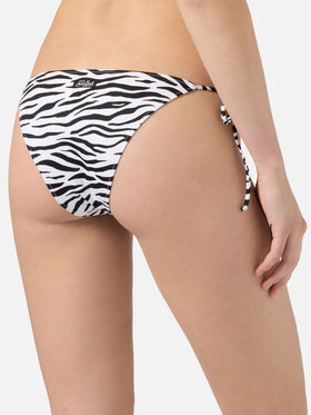 Leah Teen black and white zebra print bikini