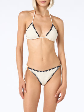 Woman crochet triangle bikini Leah Marielle
