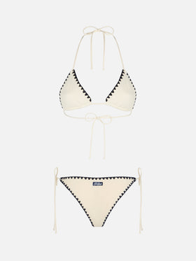 Woman crochet triangle bikini Leah Marielle