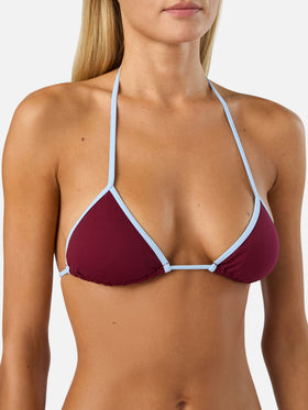 Bikini burdeos Lezzy String con ribetes contrast 