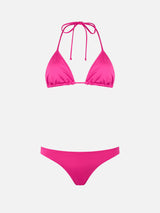 Bikini fucsia da donna con top a triangolo Leah Lido