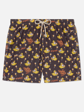 Badeshorts Lighting mit Cryptopuppets-Print | Special Edition 