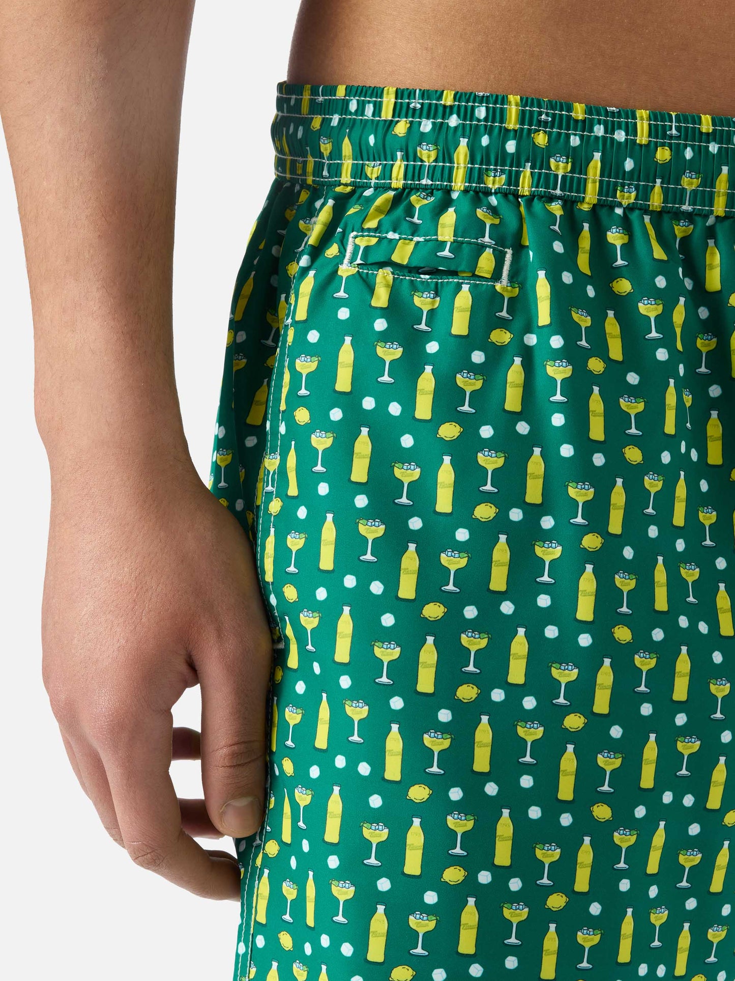 Green Lighting Micro swim shorts with cedrata and cocktail print | Special Edition