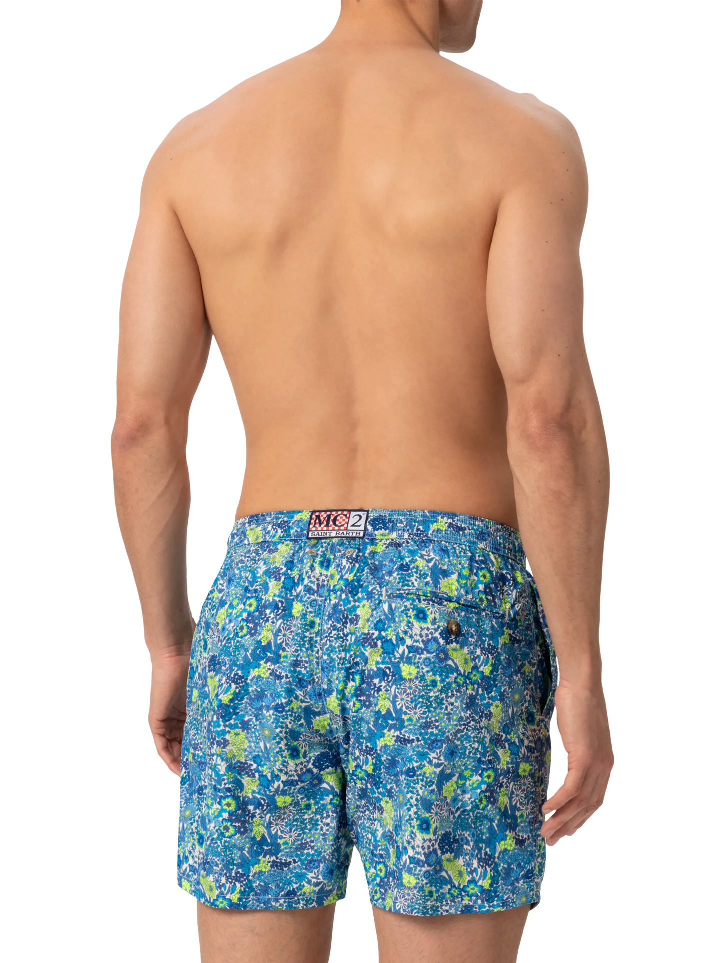 Badeshorts aus leichtem Stoff „Lighting“ mit Margaret Annie-Print | HERGESTELLT AUS LIBERTY-STOFF