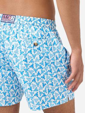 Badeshorts Lighting Micro Fantasy mit weißem Hummer-Print 