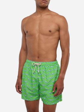 Herren-Badeshorts aus leichtem Stoff mit Tequila-Aufdruck