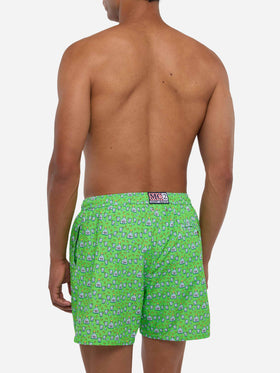 Herren-Badeshorts aus leichtem Stoff mit Tequila-Aufdruck