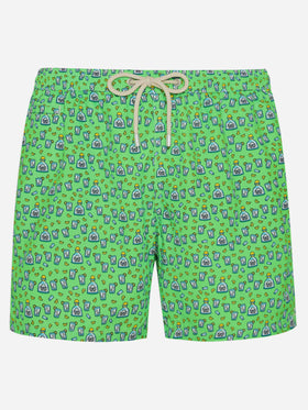 Herren-Badeshorts aus leichtem Stoff mit Tequila-Aufdruck