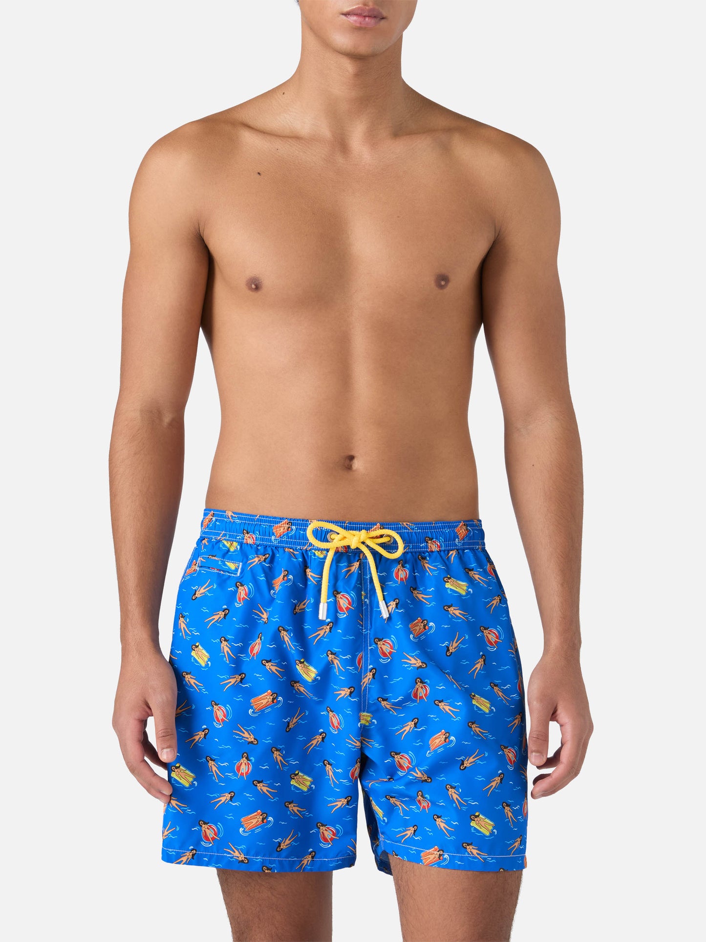 Boxer mare Lighting in tessuto leggero con stampa bambole