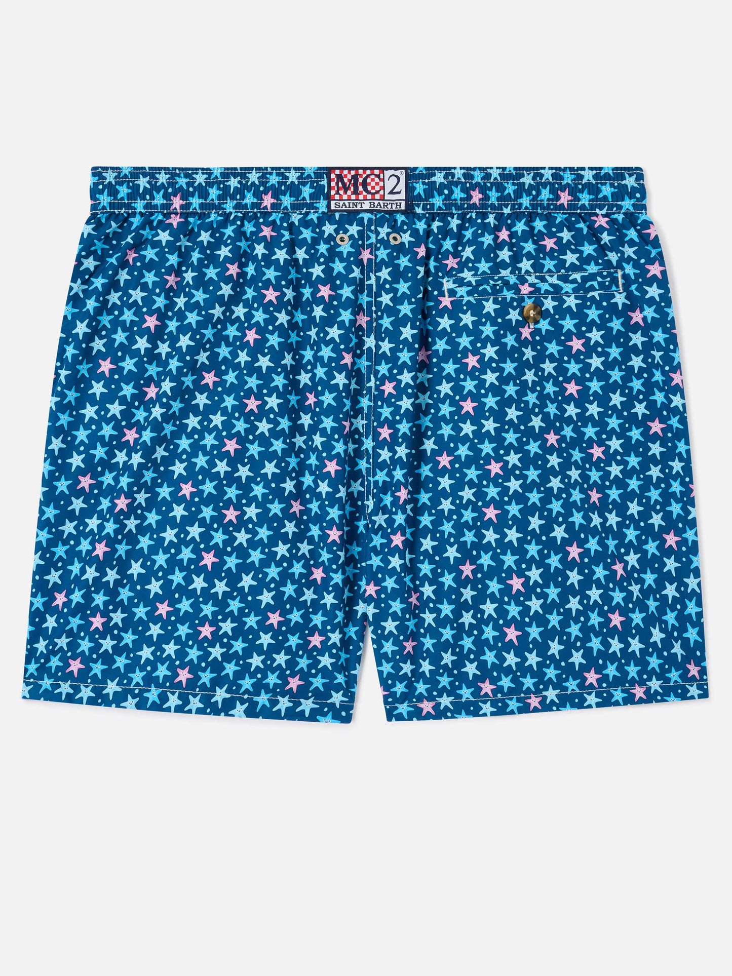 Lighting Micro Fantasy blue starfish print swim shorts