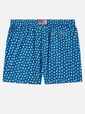 Lighting Micro Fantasy blue starfish print swim shorts