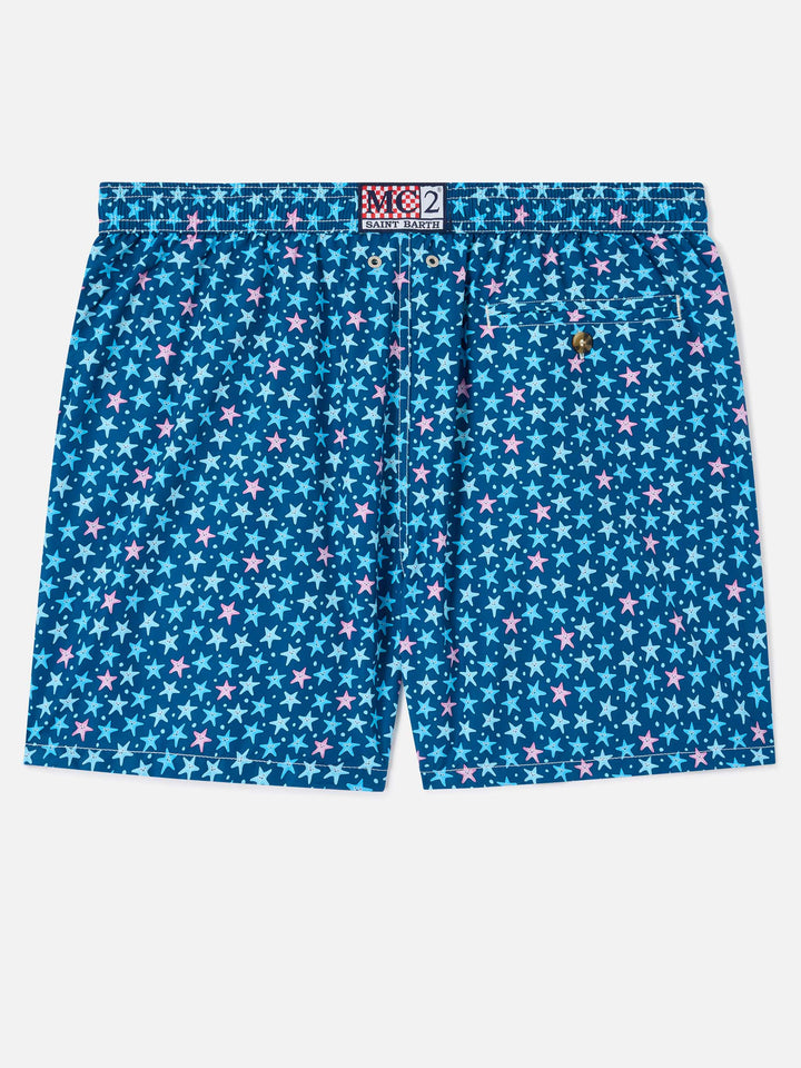 Lighting Micro Fantasy blue starfish print swim shorts