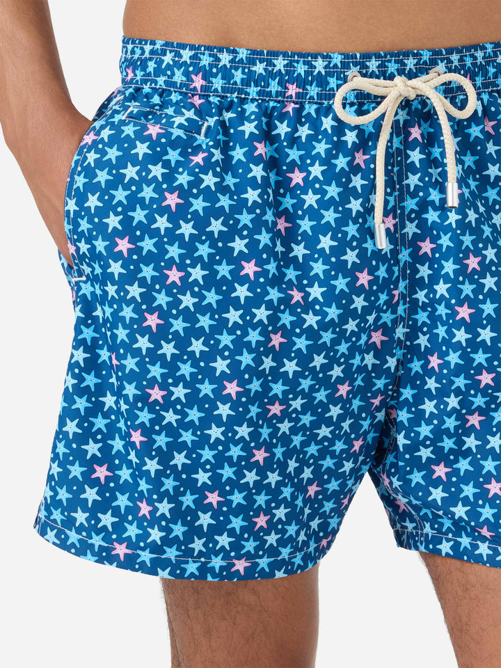 Costume Lighting Micro con stampa stelle marine blu