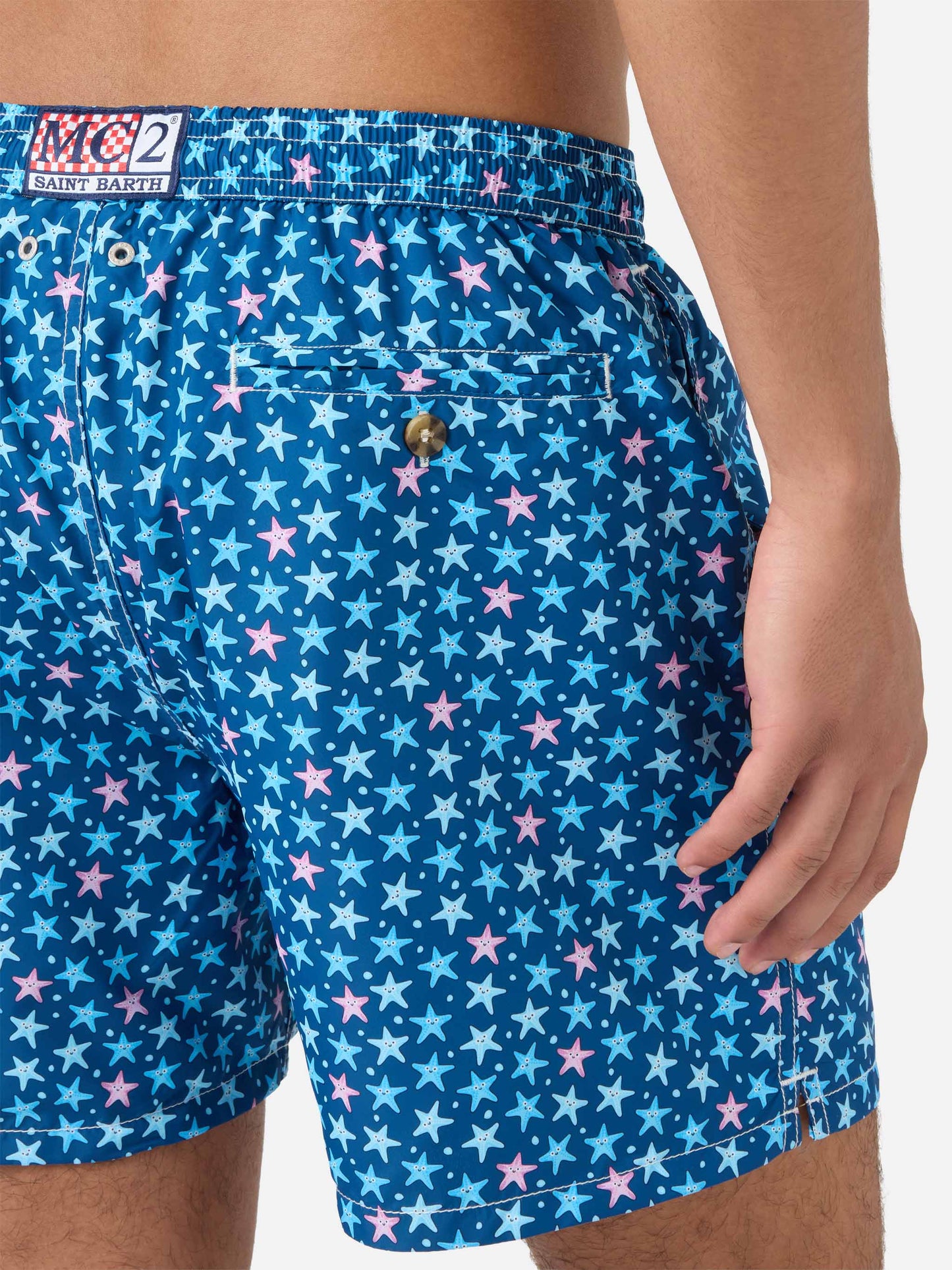 Costume Lighting Micro con stampa stelle marine blu
