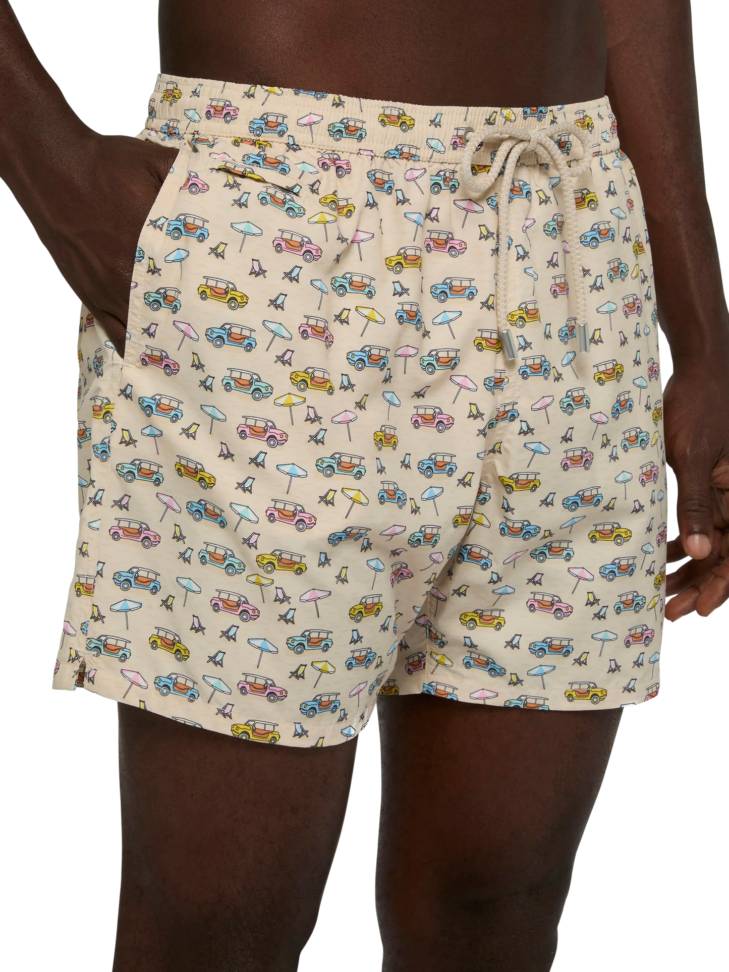 Lightweight fabric swim shorts Lighting with dune buggy print | FIAT SPECIAL EDITION