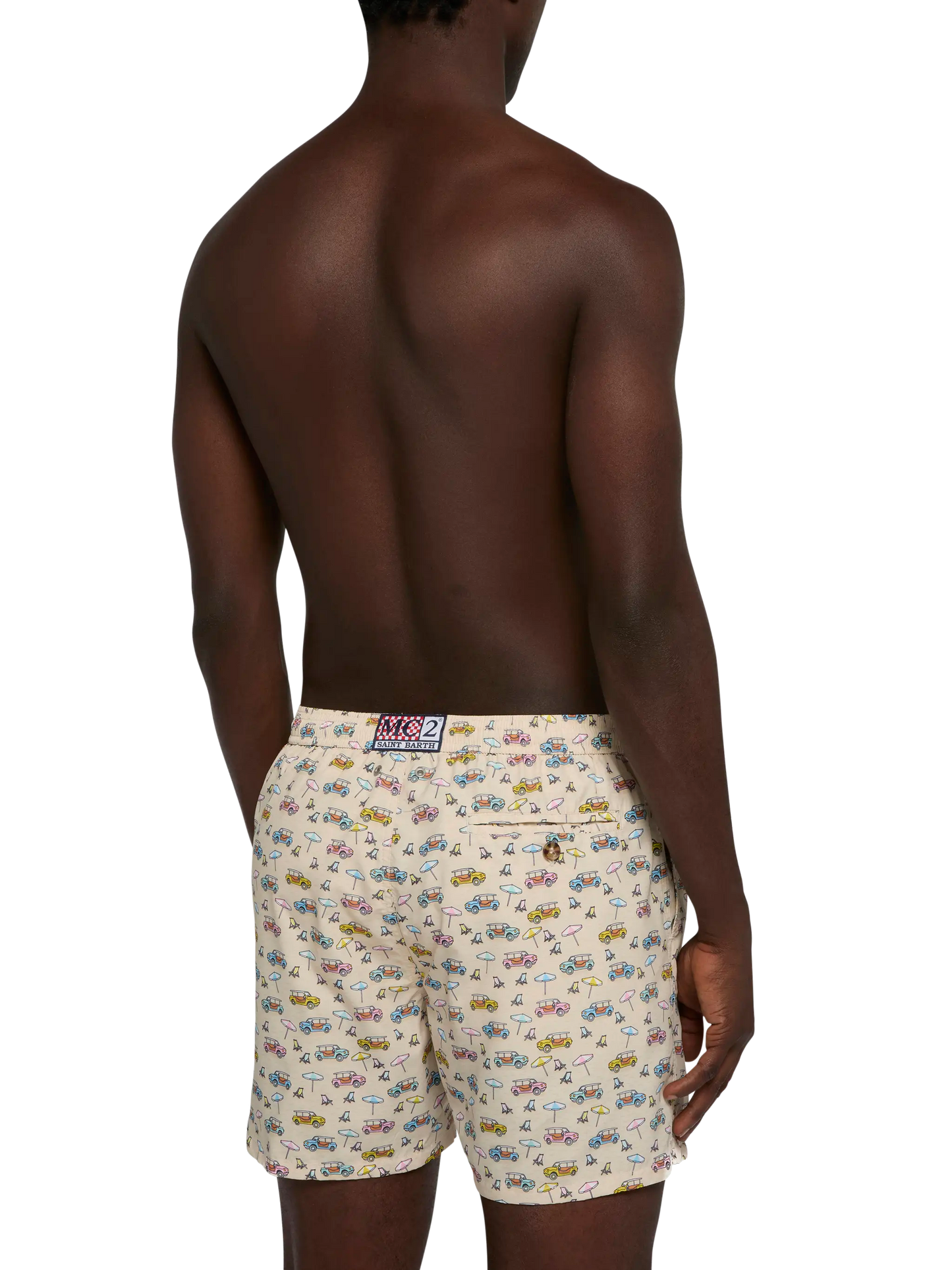 Lightweight fabric swim shorts Lighting with dune buggy print | FIAT SPECIAL EDITION