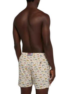 Lightweight fabric swim shorts Lighting with dune buggy print | FIAT SPECIAL EDITION