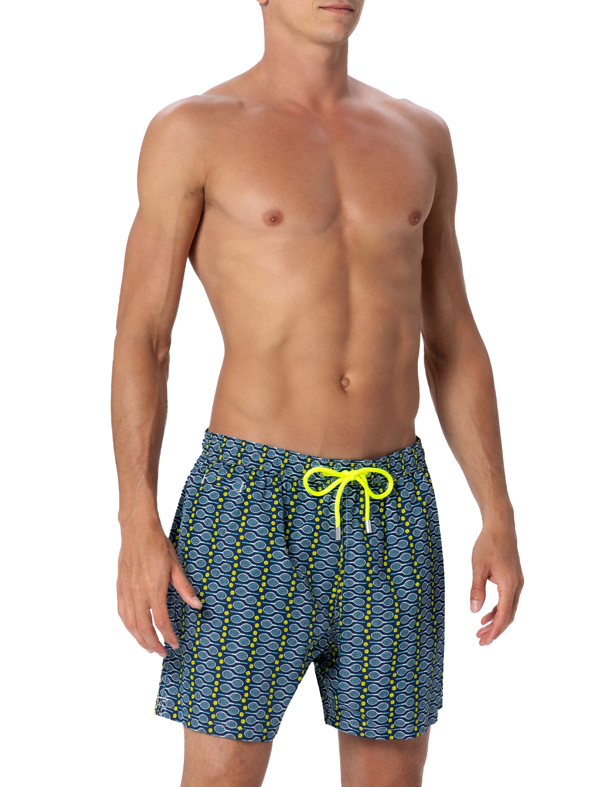 Badeshorts für Herren aus leichtem Stoff Lighting Micro Fantasy mit Tennis-Print