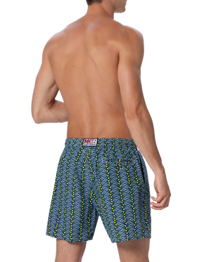 Badeshorts für Herren aus leichtem Stoff Lighting Micro Fantasy mit Tennis-Print
