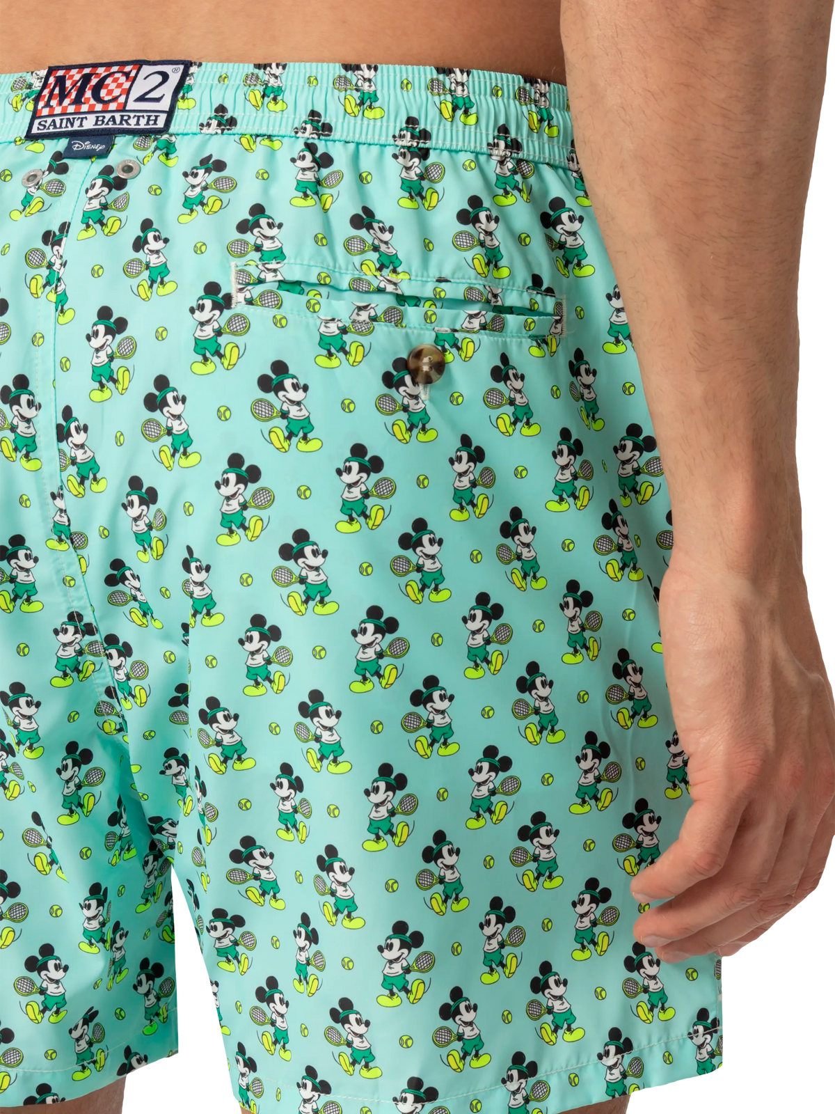 Sage green Lighting Micro Fantasy swim shorts with Mickey Mouse Sage green Lighting Micro Fantasy swim shorts with Mickey Mouse