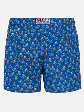 Badeshorts aus leichtem Stoff „Lighting“ mit Biker-Print