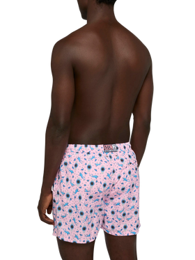 Badeshorts aus leichtem Stoff „Lighting“ mit Uhren-Print