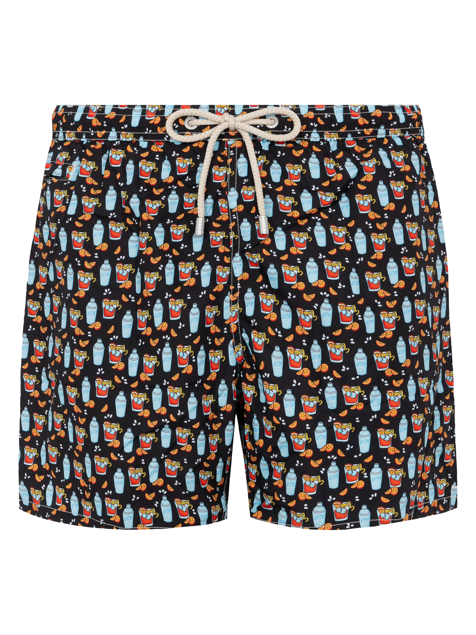 Lightweight fabric swim shorts Lighting with negroni print – MC2