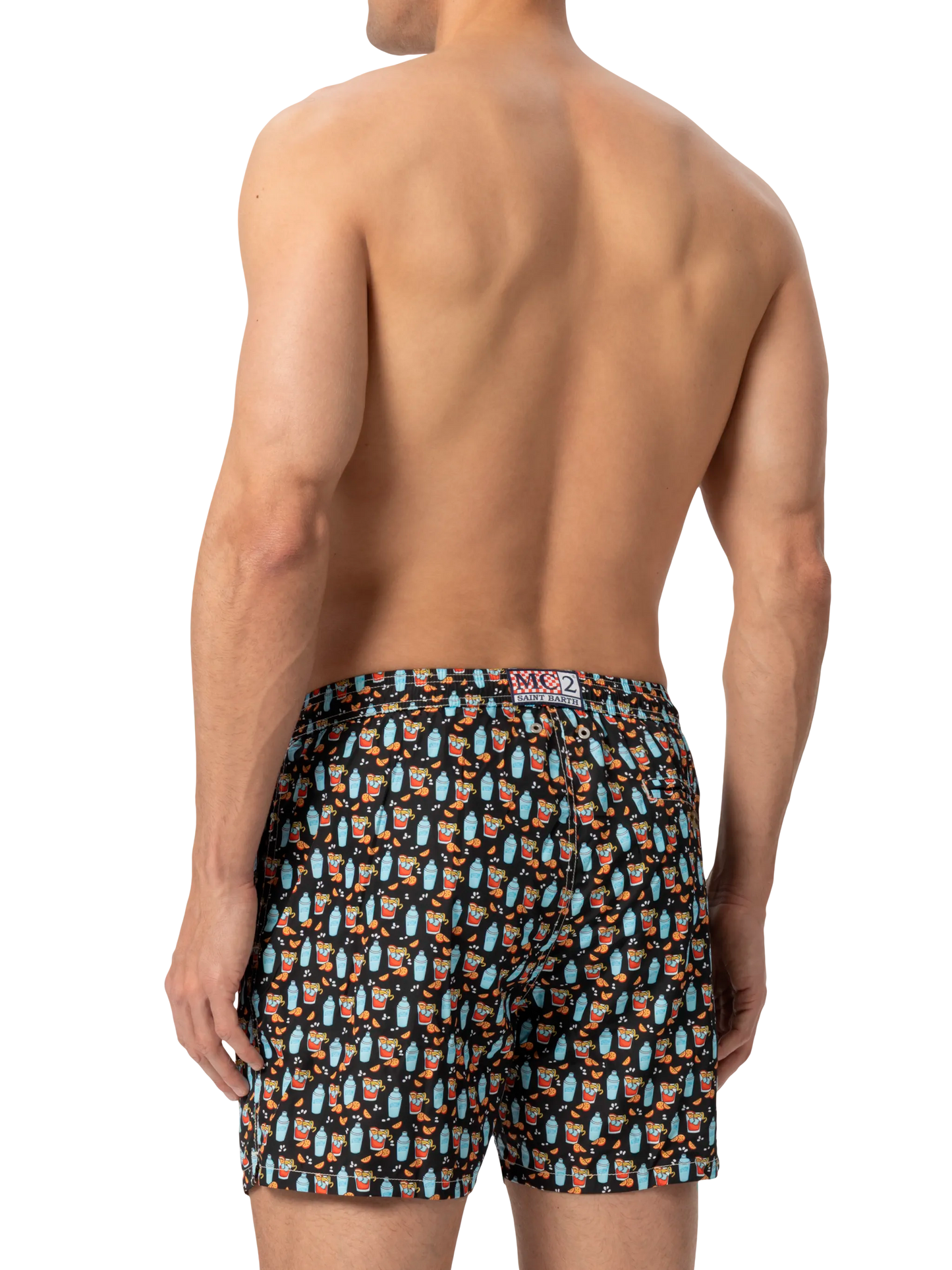 Badeshorts aus leichtem Stoff „Lighting“ mit Negroni-Print