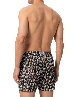 Badeshorts aus leichtem Stoff „Lighting“ mit Negroni-Print