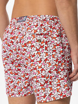 Man swim shorts with crabs print