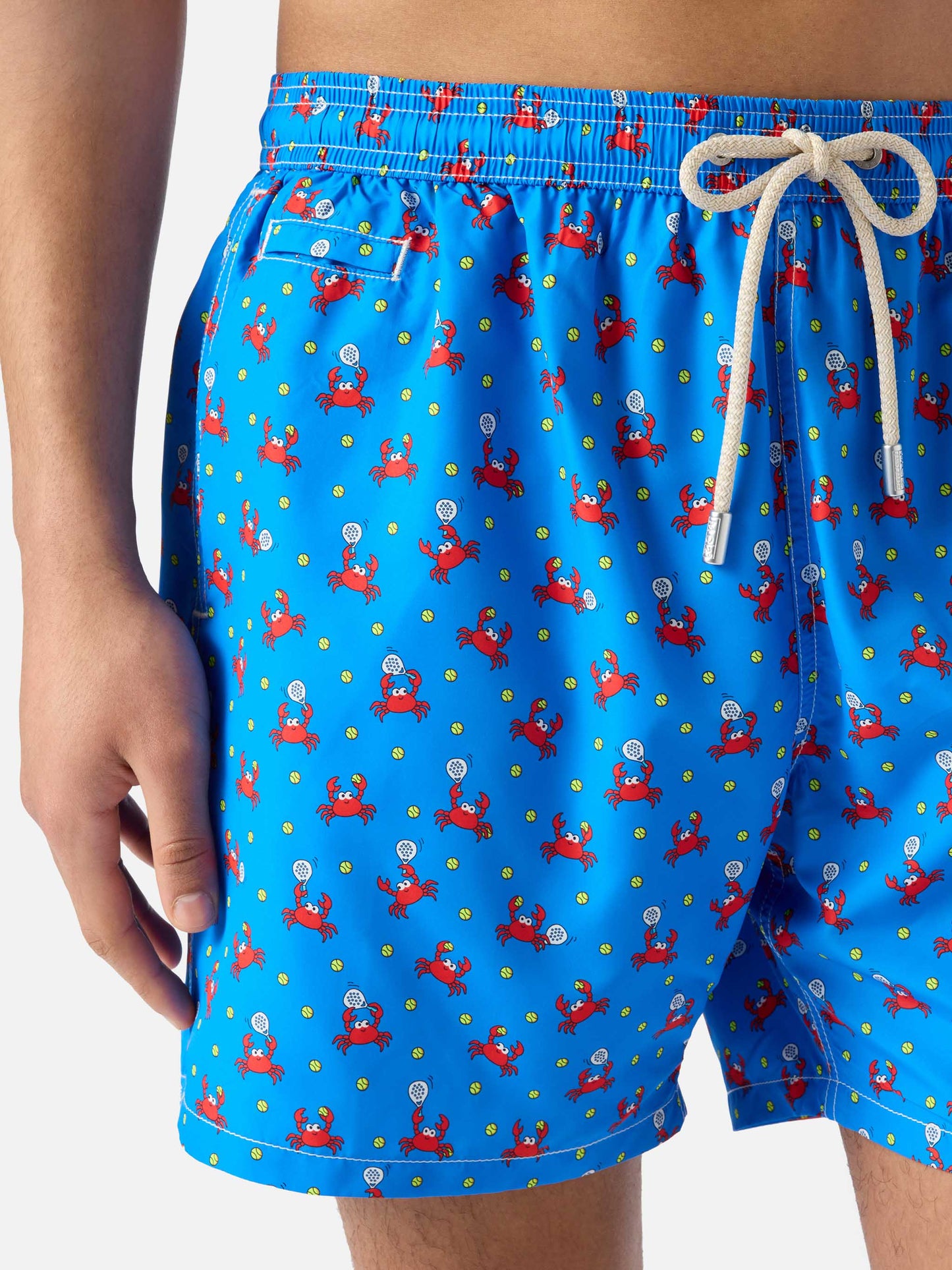 Bluette Lighting Micro swim shorts with crab padel print