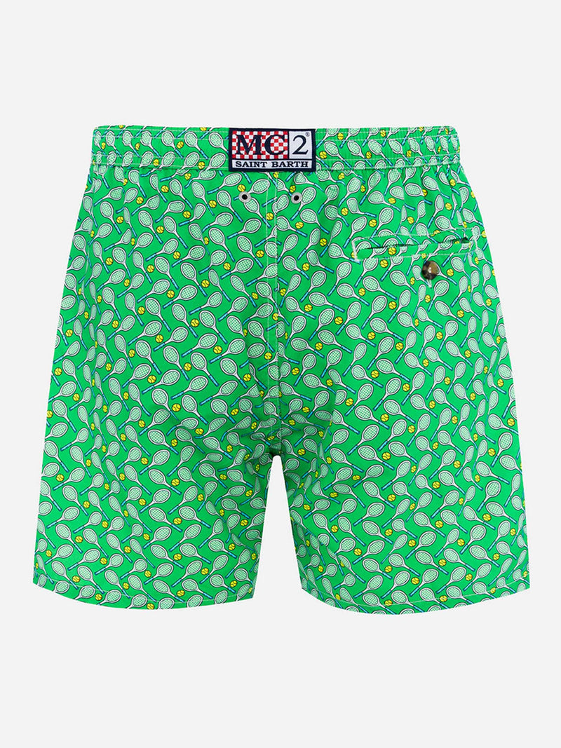 Badeshorts für Herren aus leichtem Stoff Lighting Micro Fantasy mit Tennis-Print