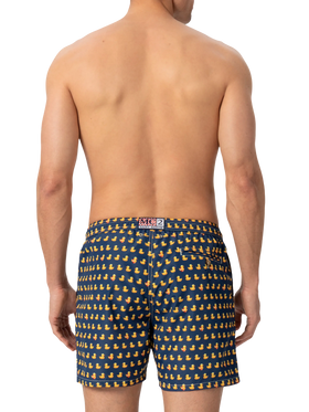 Badeshorts aus leichtem Stoff „Lighting“ mit Enten-Print