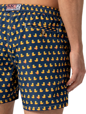 Badeshorts aus leichtem Stoff „Lighting“ mit Enten-Print