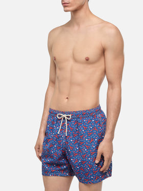 Short de bain en tissu léger Lighting avec imprimé homard 