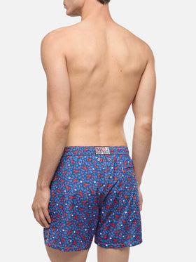 Short de bain en tissu léger Lighting avec imprimé homard 