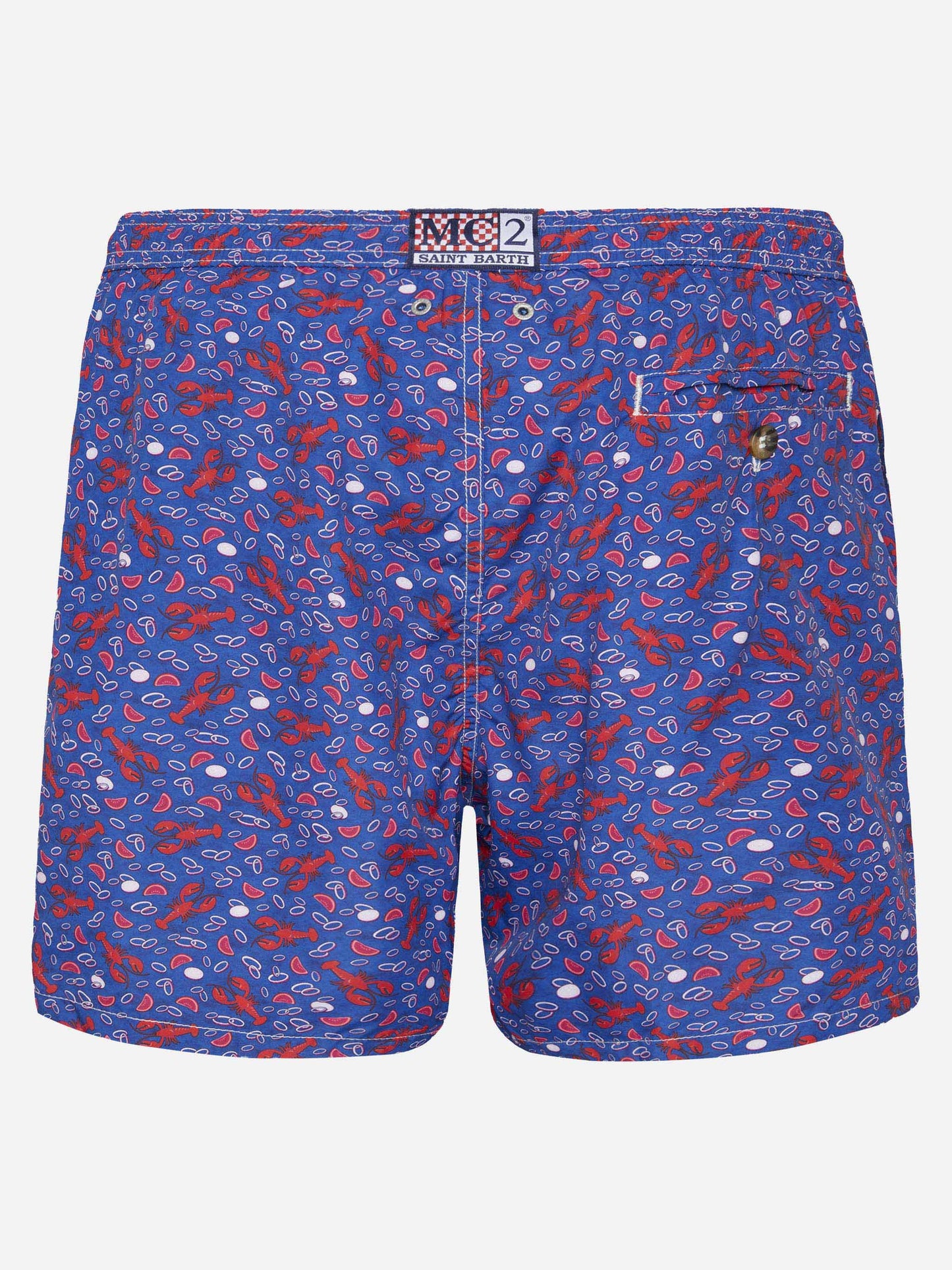 Short de bain en tissu léger Lighting avec imprimé homard 