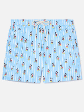 Striped Lighting Micro swim shorts with Mickey Mouse print | Special Edition