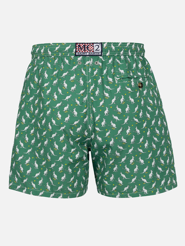 Herren-Badeshorts aus leichtem Stoff Lighting Micro Fantasy mit Känguru-Print | AUSTRALIAN BRAND SPECIAL EDITION