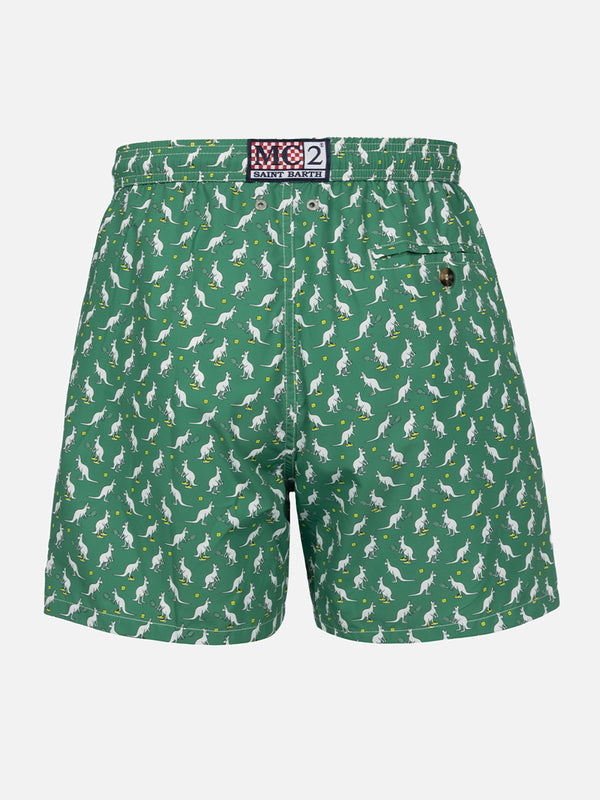 Man lightweight fabric swim-shorts Lighting Micro Fantasy with Australian Brand logo print | AUSTRALIAN BRAND SPECIAL EDITION