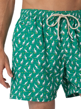 Man lightweight fabric swim-shorts Lighting Micro Fantasy with Australian Brand logo print | AUSTRALIAN BRAND SPECIAL EDITION