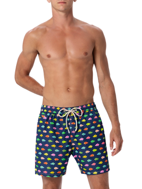 Costume da bagno da uomo in tessuto leggero Lighting Micro Fantasy con stampa pesci pagliaccio
