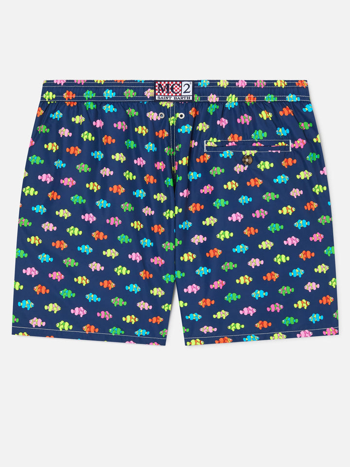 Lighting Micro Fantasy blue clownfish print swim shorts