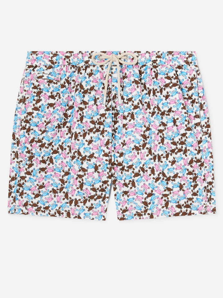 Lighting Micro Fantasy multicolor crab print swim shorts