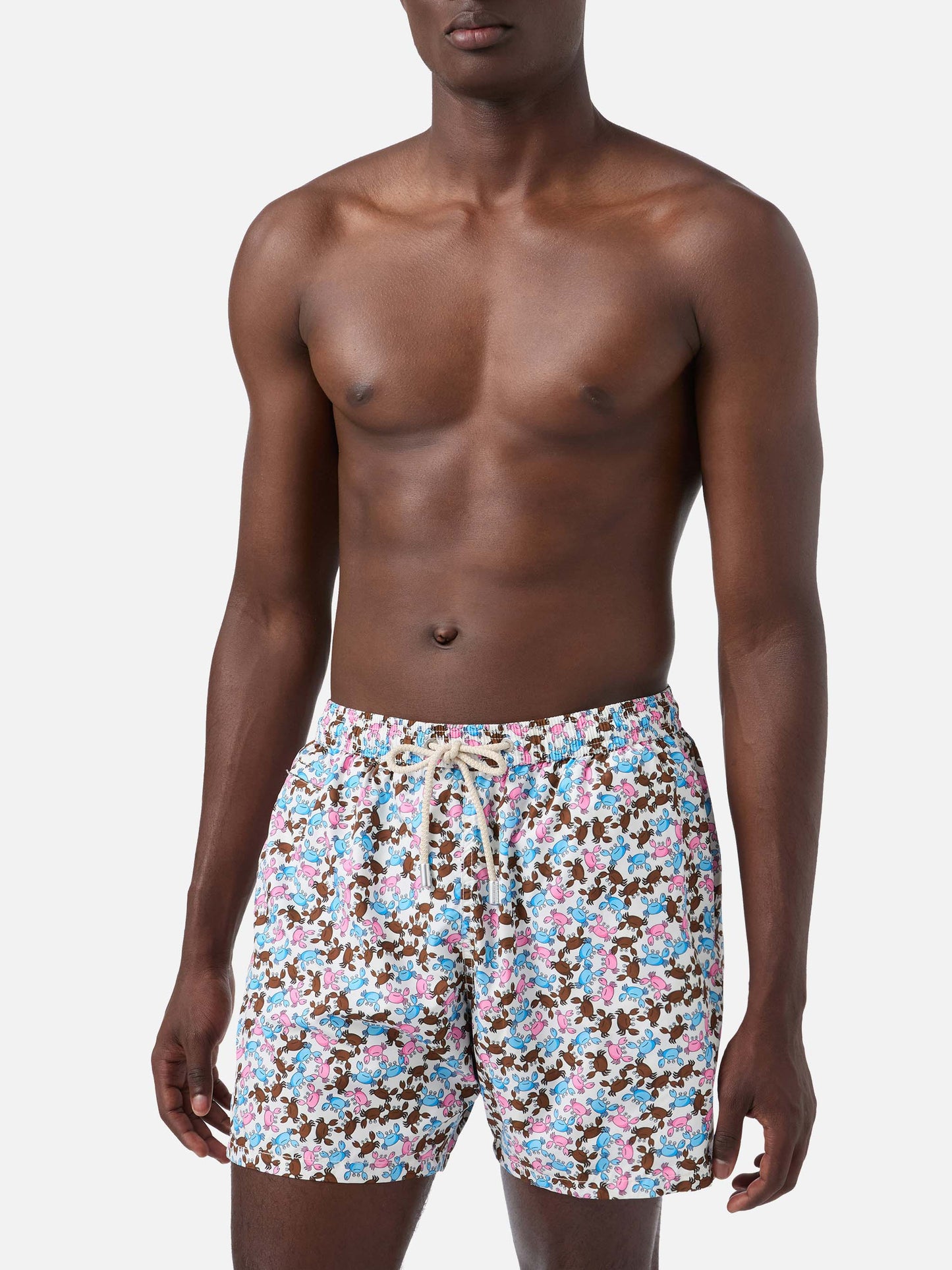 Herren-Badeshorts aus leichtem Stoff Lighting Micro Fantasy mit Krabben-Print