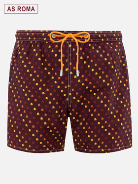 Man lightweight fabric swim-shorts Lighting Micro Fantasy with Roma print | AS ROMA SPECIAL EDITION
