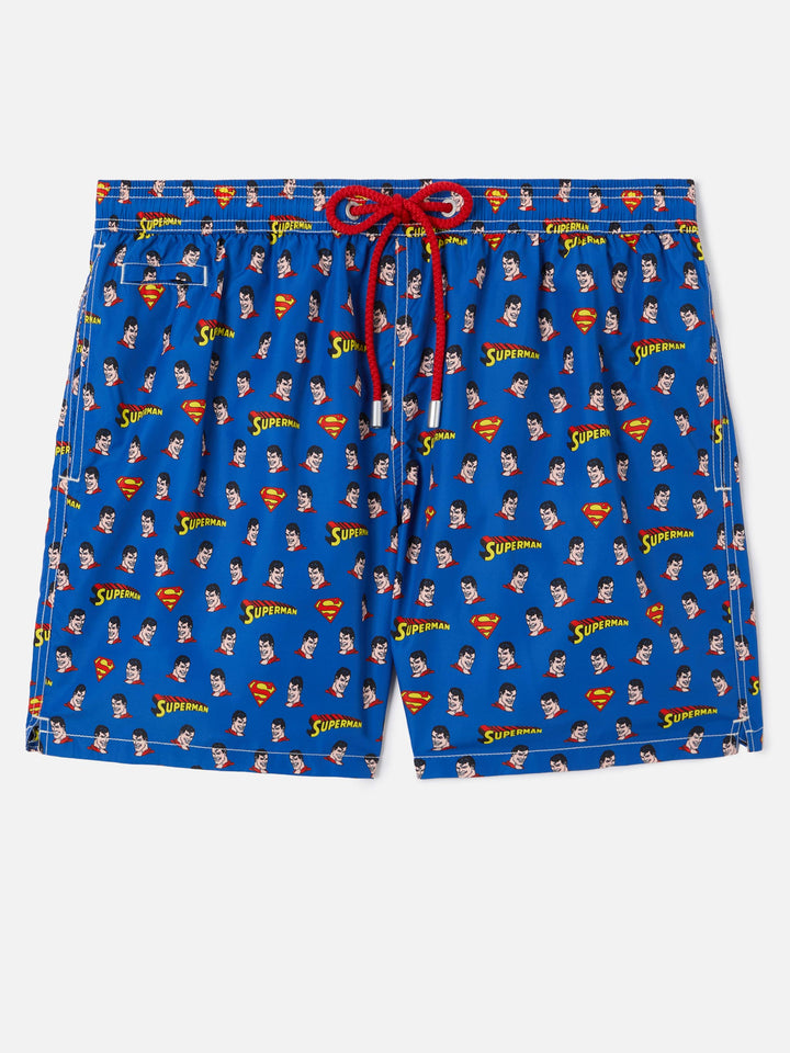 Navy Lighting Micro swim shorts with Superman print | Special Edition