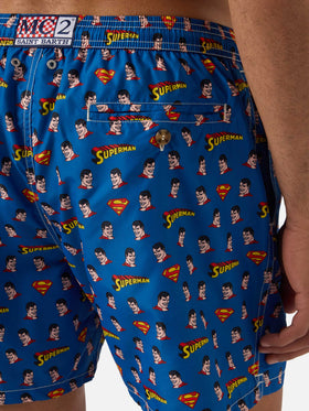 Navy Lighting Micro swim shorts with Superman print | Special Edition